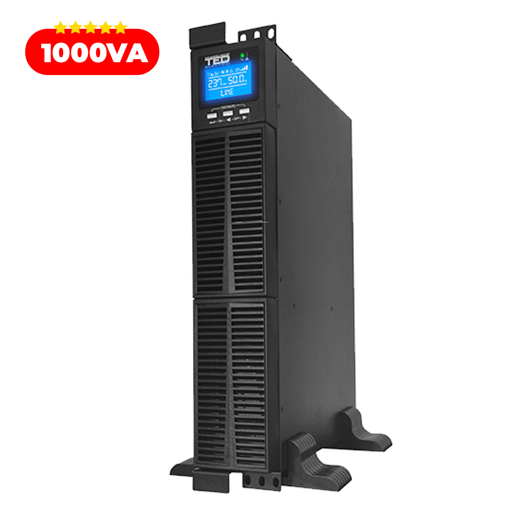 UPS 1000VA 900W Rackabil Online Dubla Conversie TED Electric TED004048