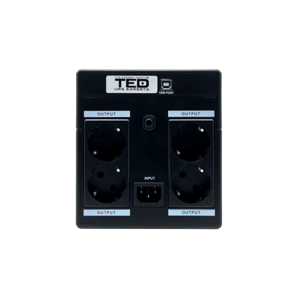 UPS 1100VA 600W Line Interactive Sistem Supraveghere TED Electric