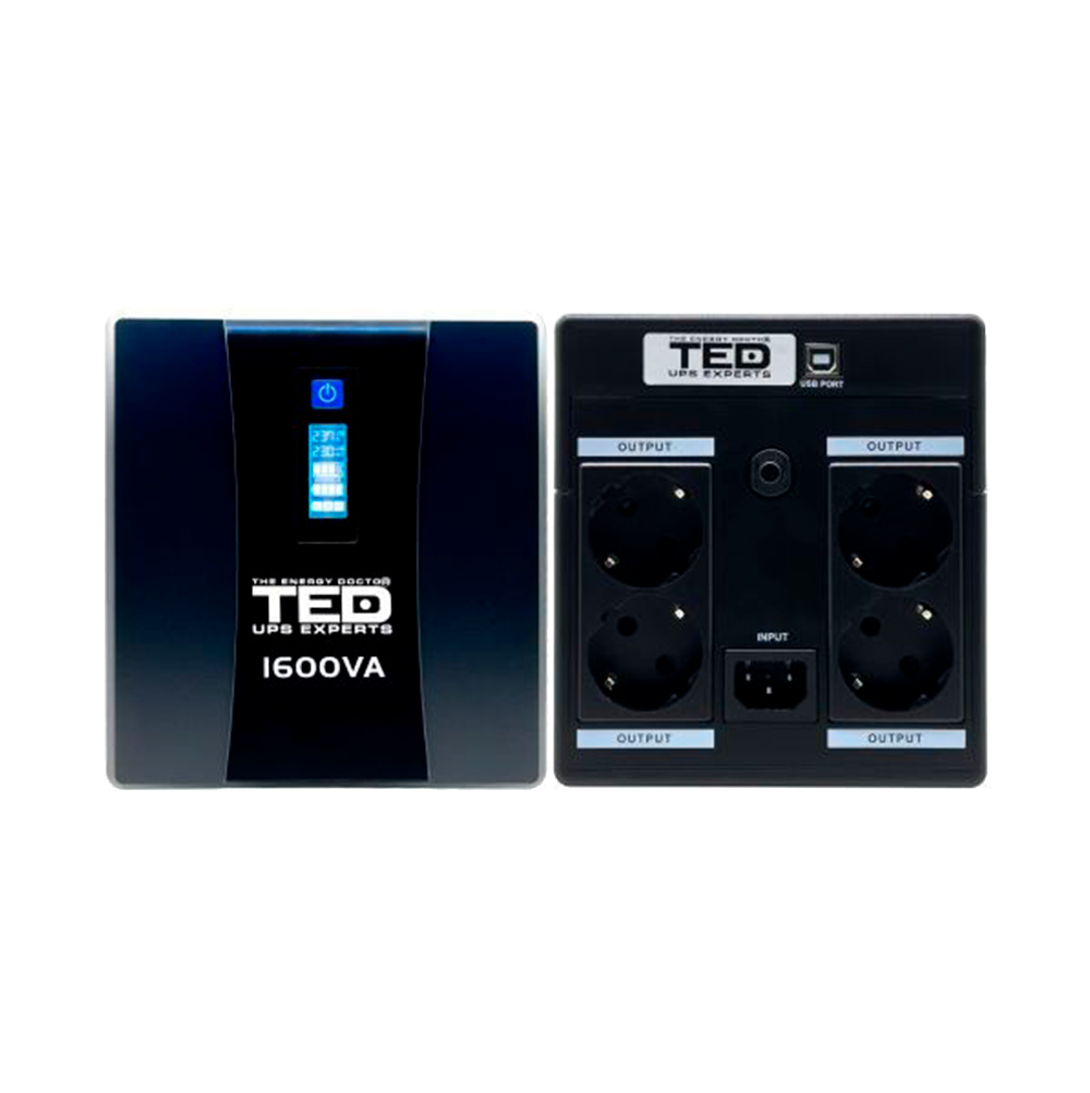 UPS 1600VA 900W PC Calculator Line Interactive TED Electric