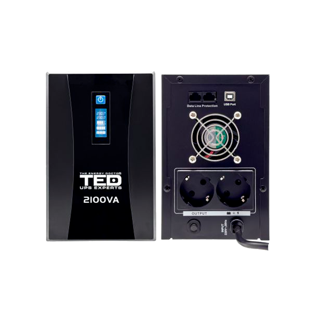 UPS 2100VA 1200W Camere Supraveghere TED Electric