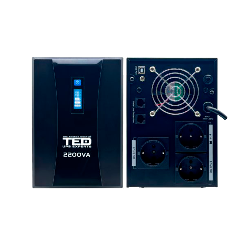 UPS 2200VA 1250W Camere Supraveghere TED Electric