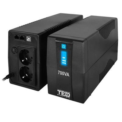 UPS 700VA 400W Camere Supraveghere LCD TED Electric