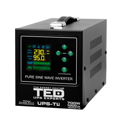 UPS Centrala Termica 1000VA 700W Litiu LiFePO4 TED Electric