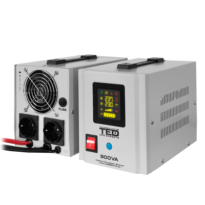 UPS Centrala Termica 900VA 500W TED Electric cu baterie auto externa