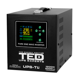 UPS Centrala Termica 2000VA 1200W Litiu LiFePO4 TED Electric 