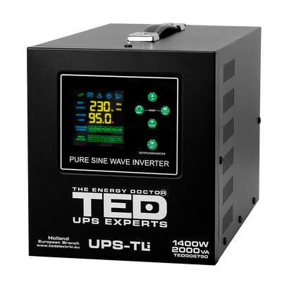 UPS Centrala Termica 2000VA 1200W 24V Litiu LiFePO4 TED Electric