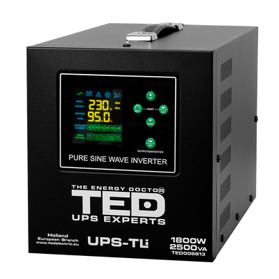 UPS Centrala Termica 2500VA 1800W Litiu LiFePO4 TED Electric