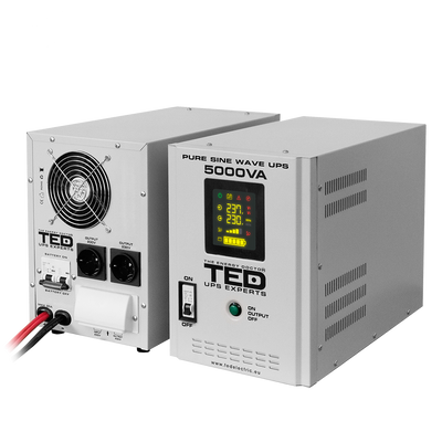UPS Centrala Termica 5000VA 3500 TED Electric cu baterie auto externa
