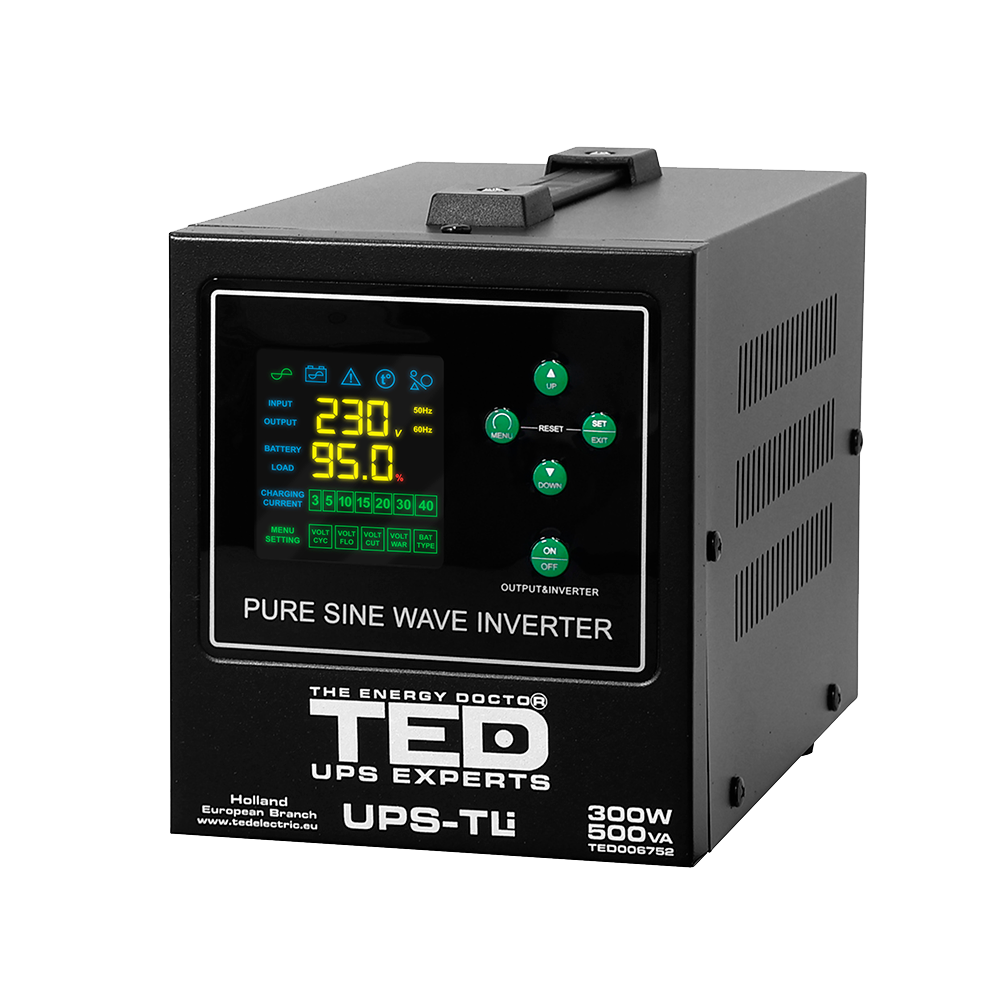 UPS Centrala Termica 500VA 300W Litiu LiFePO4