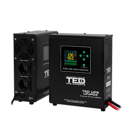 UPS Centrala Termica 900VA 500W Wall Litiu LiFePO4 TED Electric baterie externa auto