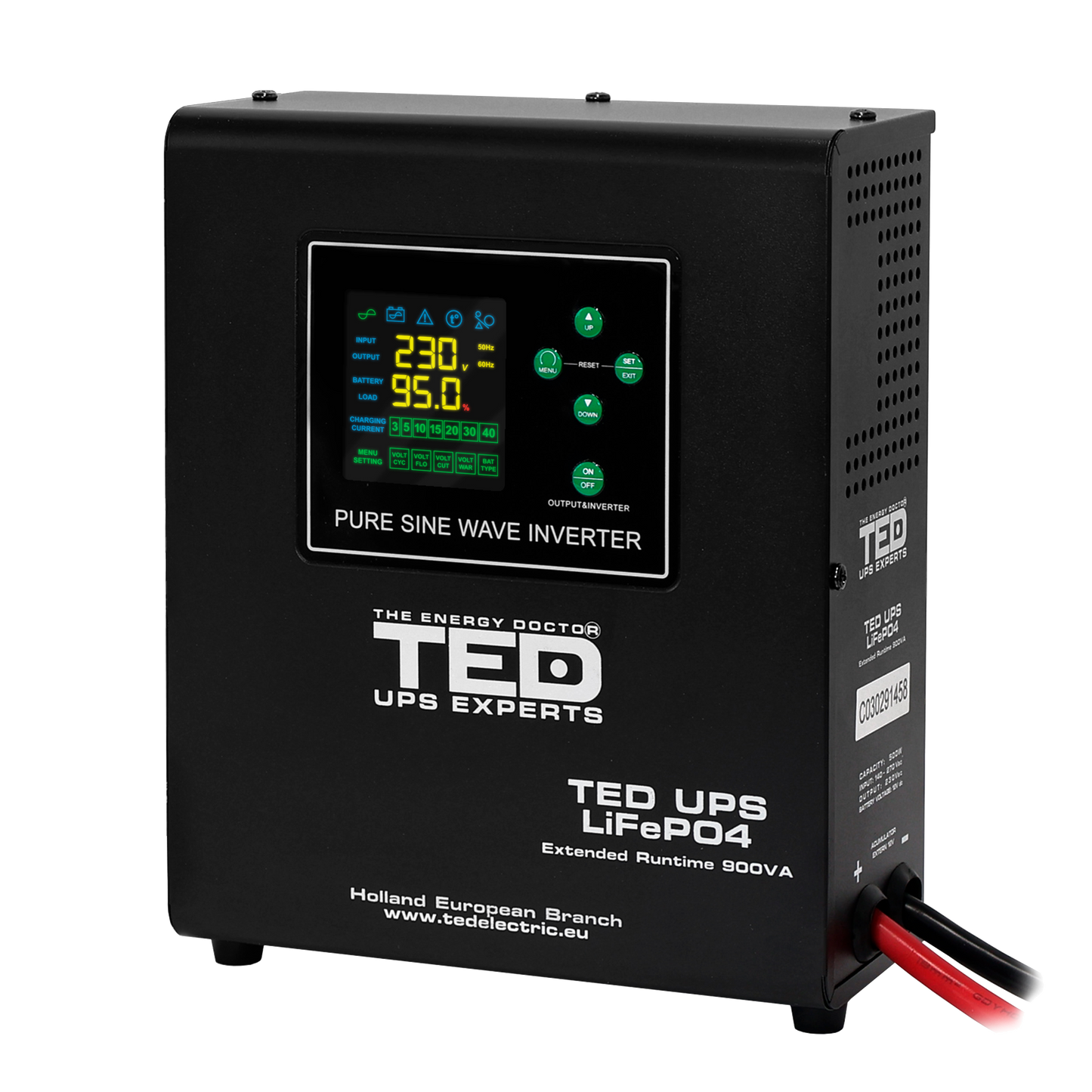 UPS Centrala Termica 900VA 500W Wall Litiu LiFePO4 TED Electric